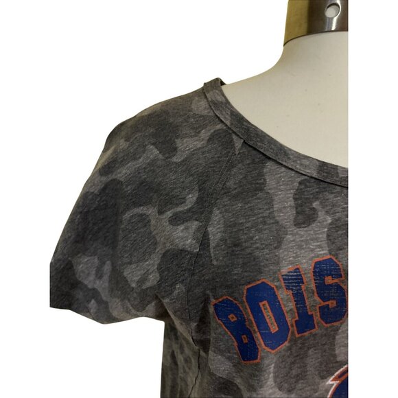 NEW Boise State University BSU Broncos Colosseum Gray Camo SS Shirt Women's M - Picture 3 of 7